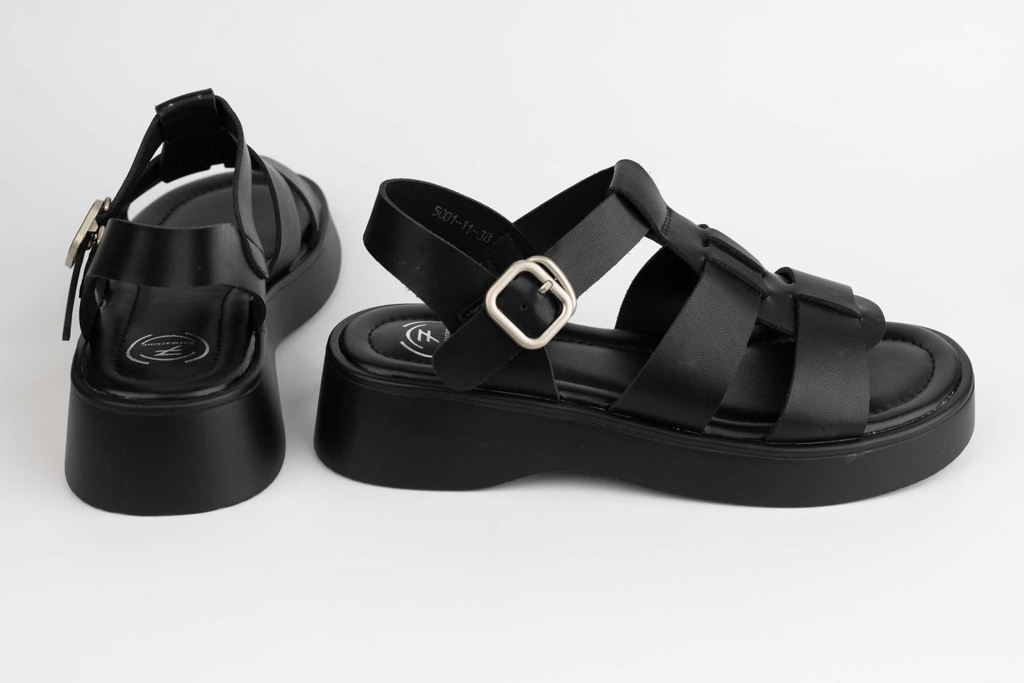 Women's casual natural leather sandals FORMAZIONE 5001 N