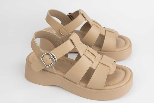 Women's casual genuine leather sandals FORMAZIONE 5001 Apricot