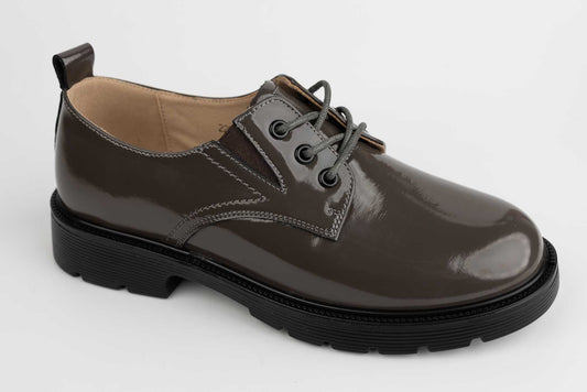 Pantofi dama piele naturala FORMAZIONE 220722 Grey lac