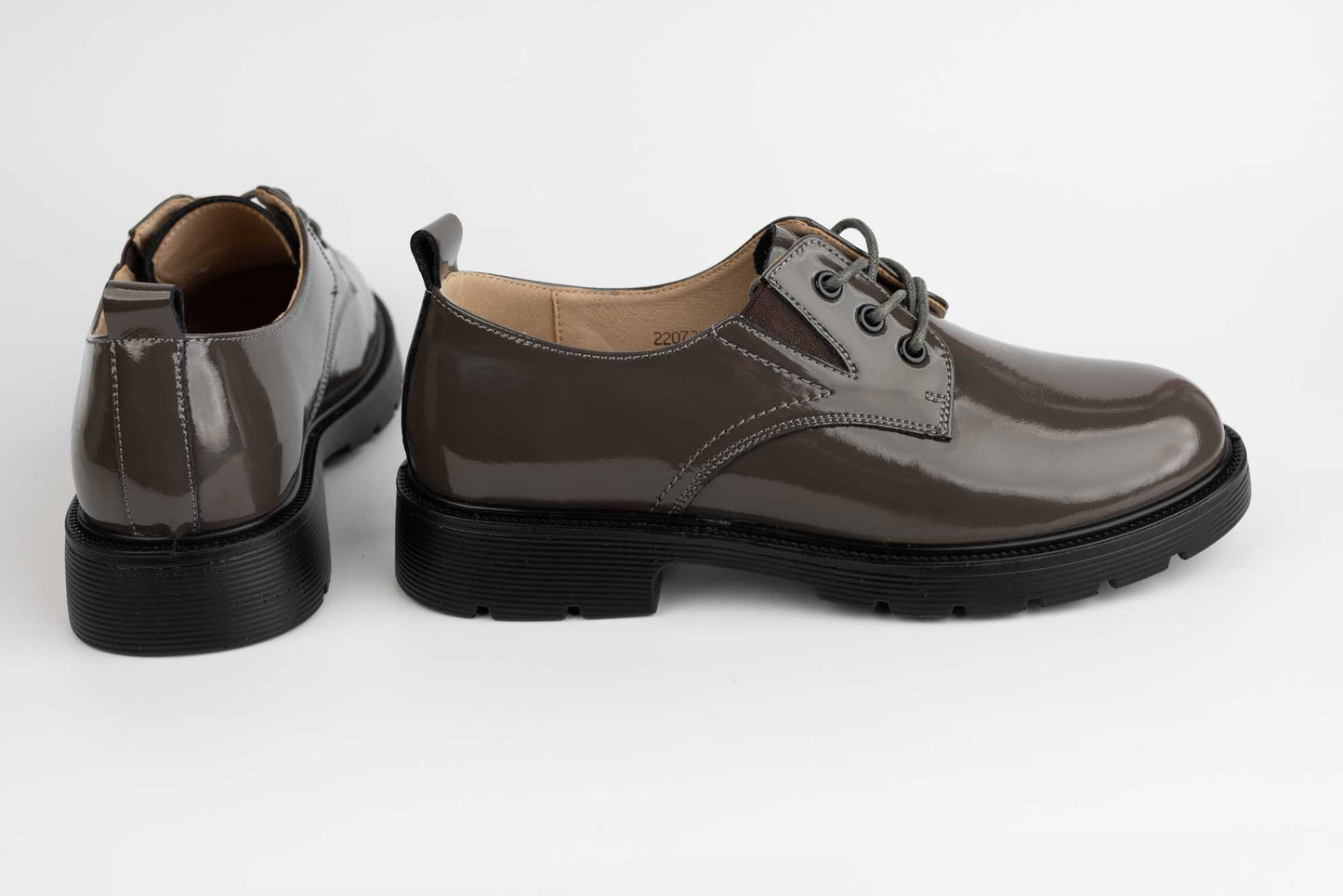 Women's shoes natural leather FORMAZIONE 220722 Grey lacquer