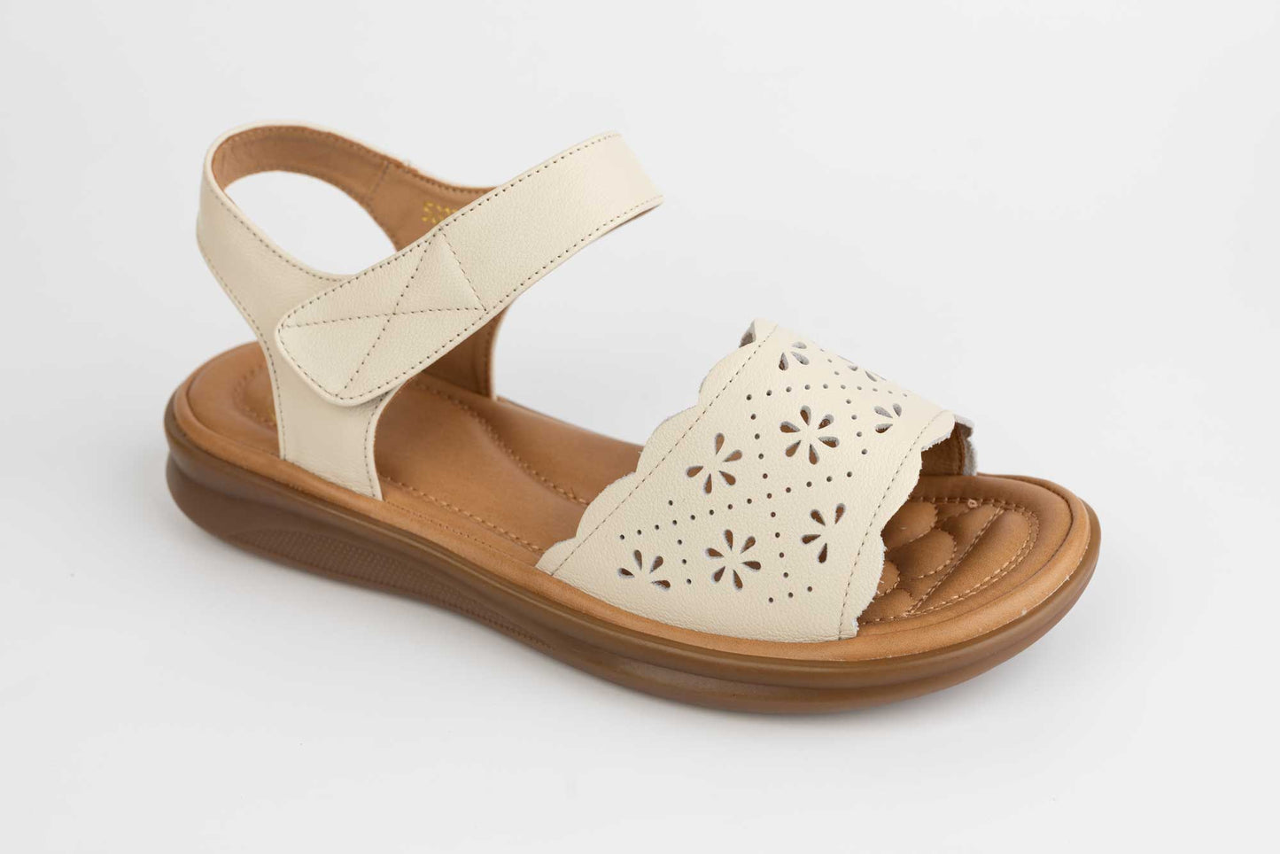 Sandale dama piele naturala FORMAZIONE 50039 Crem
