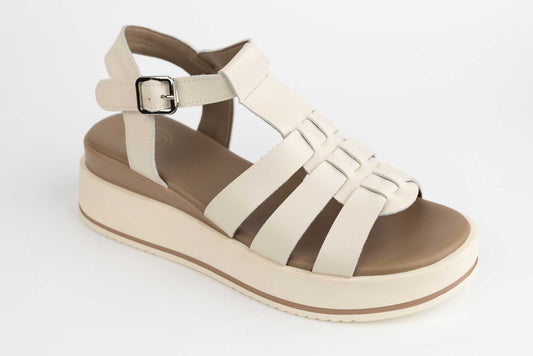 Sandale dama piele naturala FORMAZIONE 20295 Crem