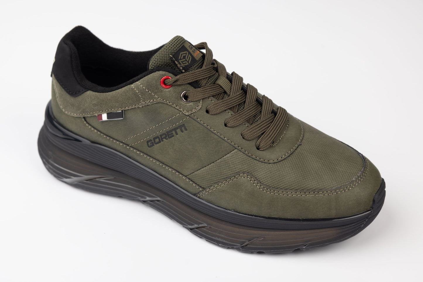 Men's sneakers premium eco leather GORETTi 31798 green