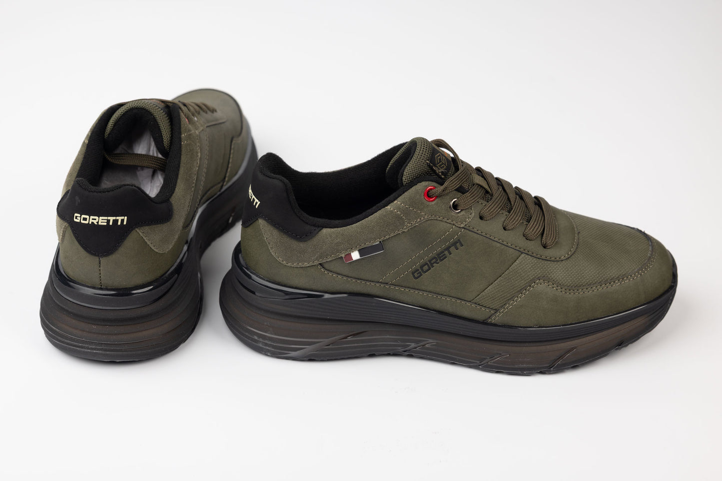 Men's sneakers premium eco leather GORETTi 31798 green