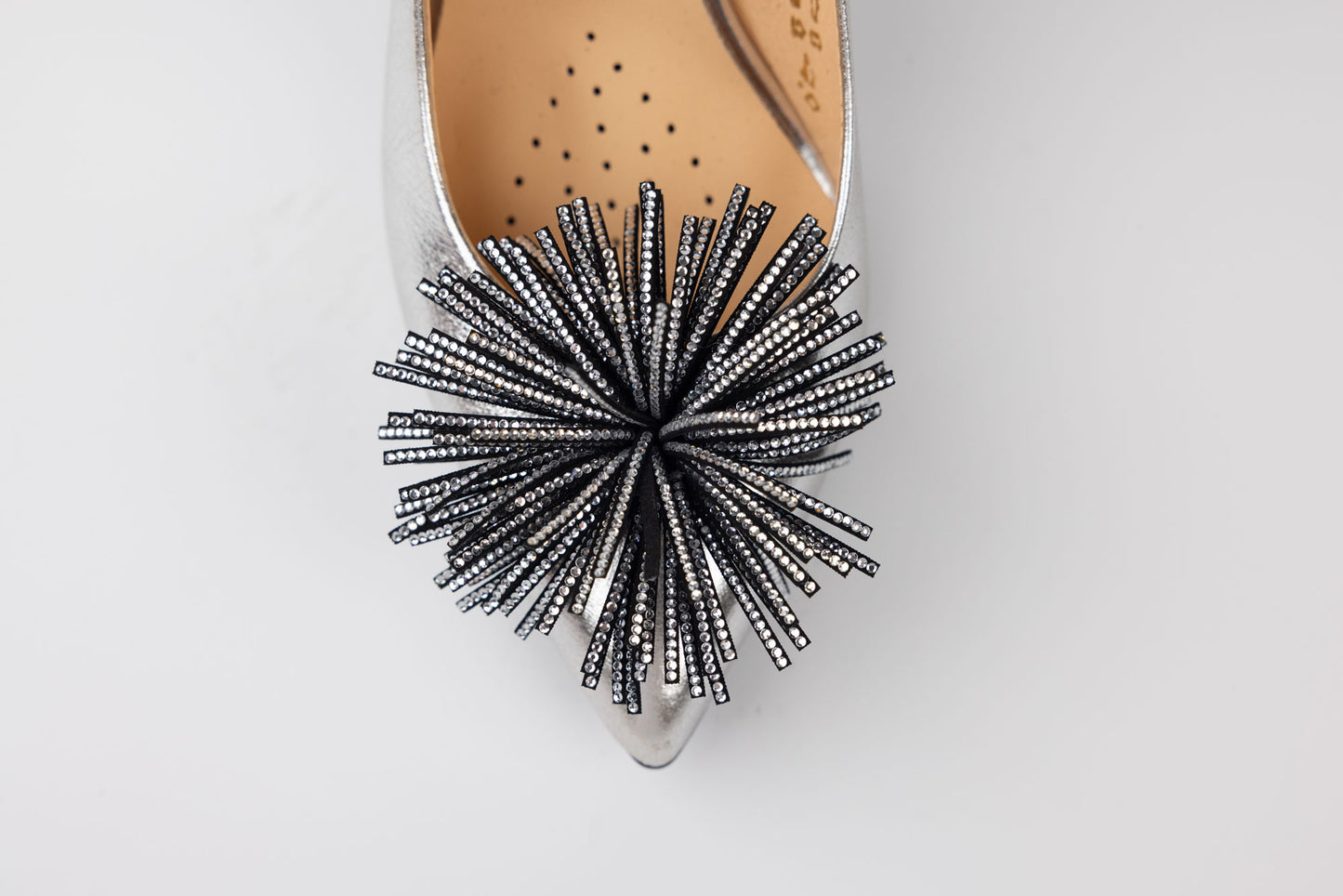 Pantofi damă piele naturală SALA 20639 Argintiu