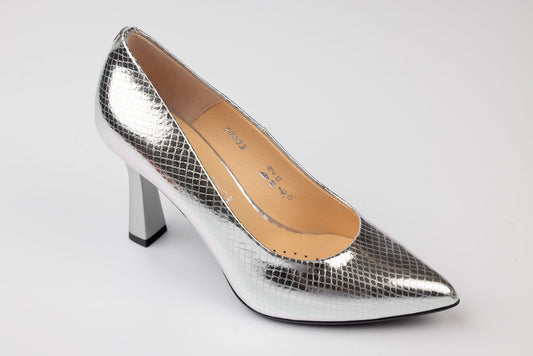 Pantofi damă piele naturală SALA 20639 Argintiu