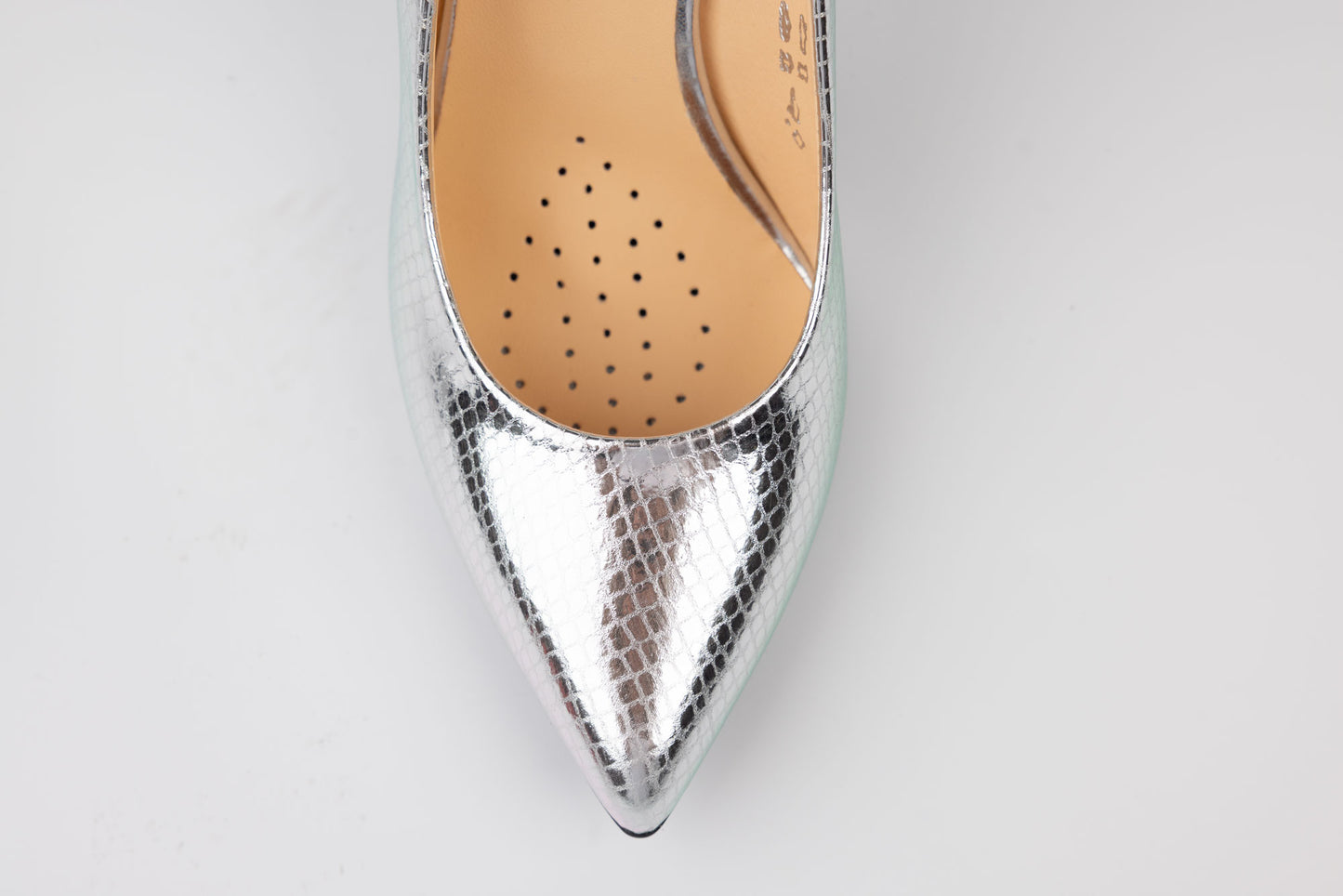 Pantofi damă piele naturală SALA 20639 Argintiu