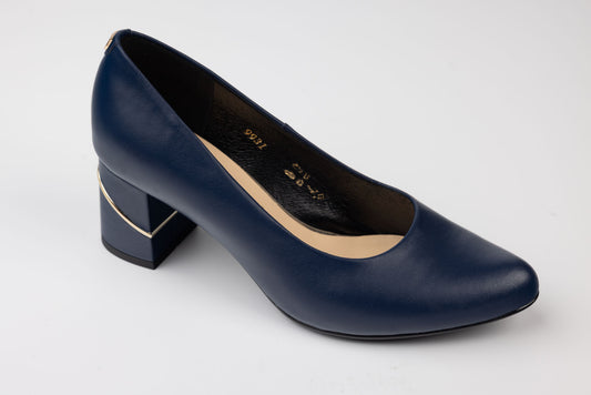 Pantofi damă piele naturală 9931 Blue box
