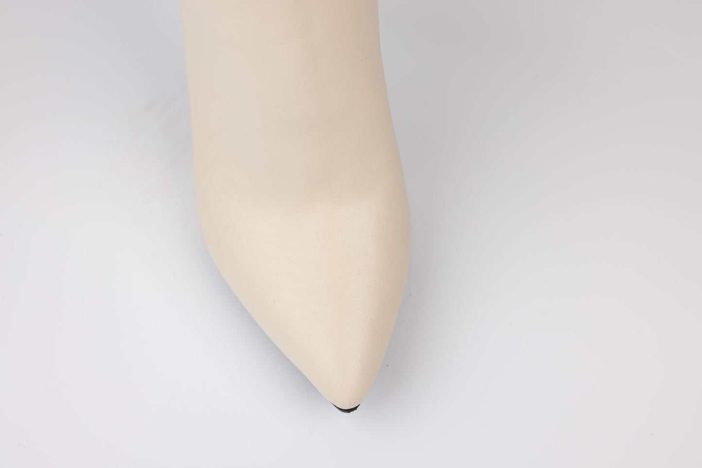 Ghete dama piele naturală elegante PERLA 4055 Crem