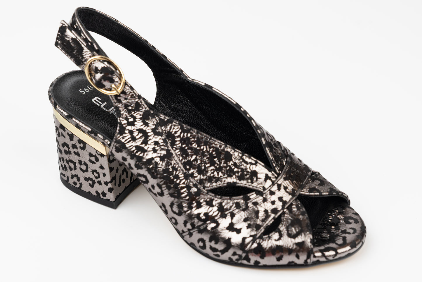 Women's genuine leather sandals LSD 560 N silver