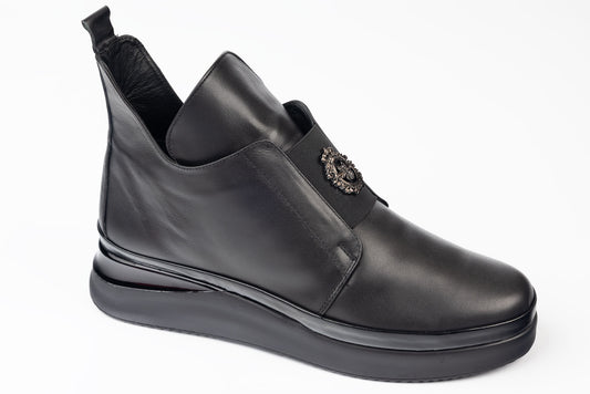 Ghete damă piele naturală DOGATI 934414 N box