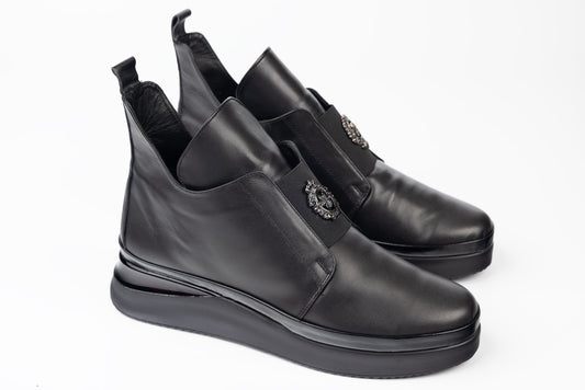 Ghete damă piele naturală DOGATI 934414 N box