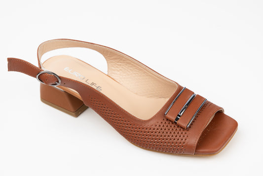 Sandale dama piele naturala LSD 434 Taba