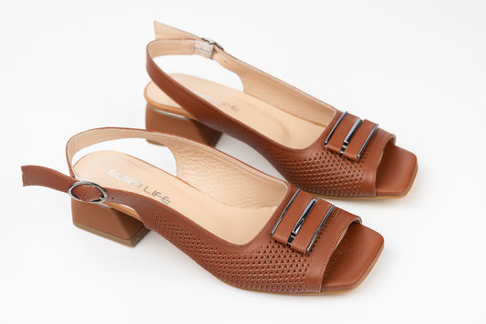 Sandale dama piele naturala LSD 434 Taba