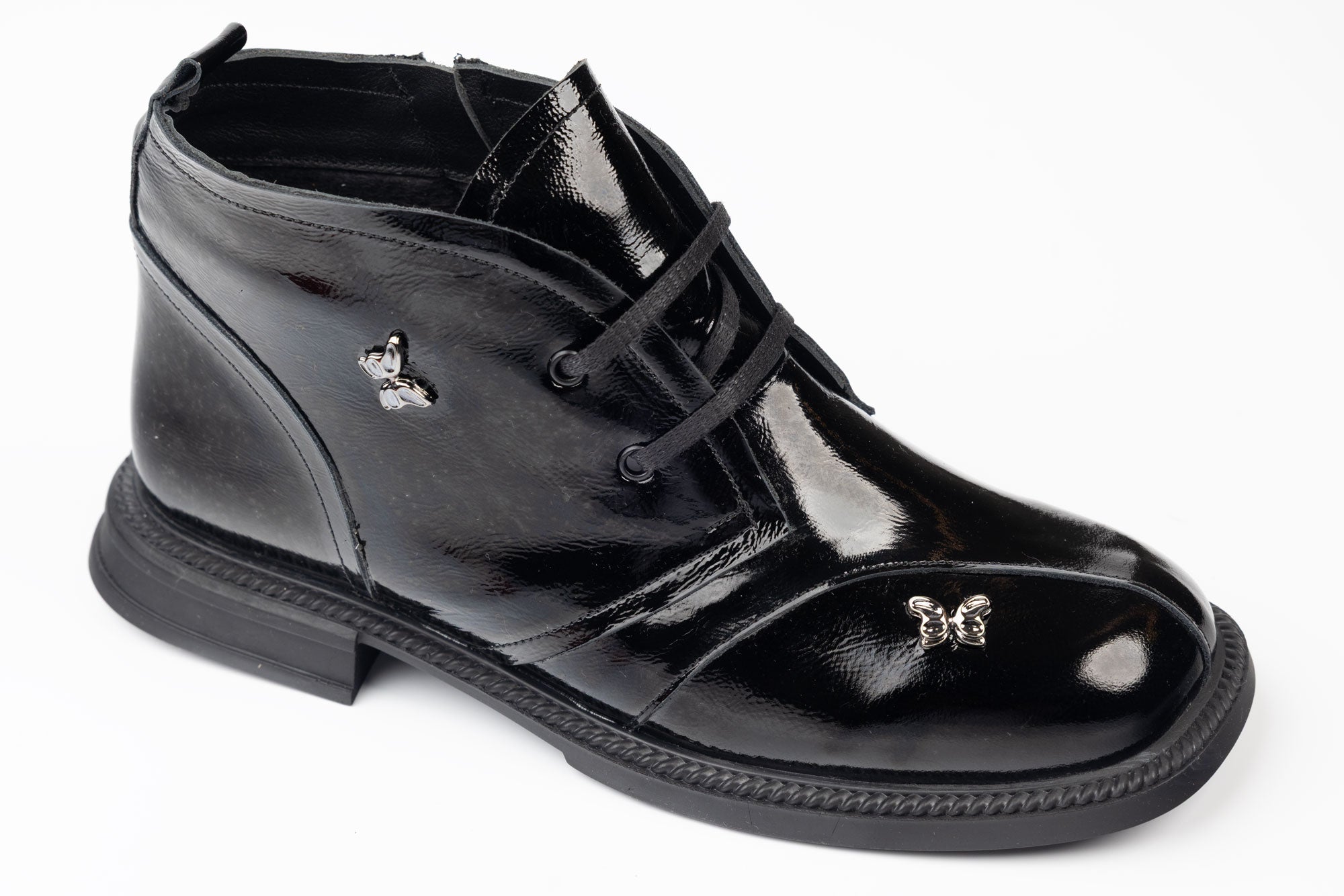 Ghete damă piele naturală DOGATI 104-26 N lac – Pantoful Galben