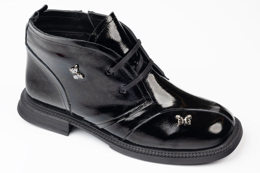 Women's boots natural leather DOGATI 104-26 N lacquer