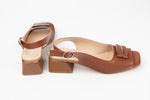 Sandale dama piele naturala LSD 434 Taba