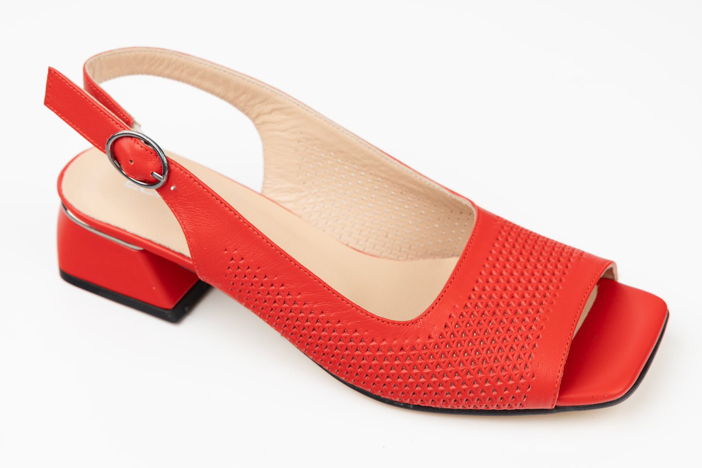 Women's genuine leather sandals LSD 4341 Red