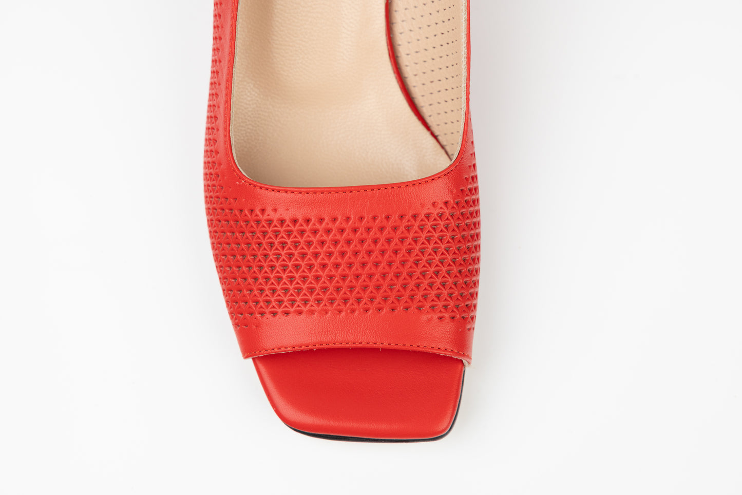 Women's genuine leather sandals LSD 4341 Red