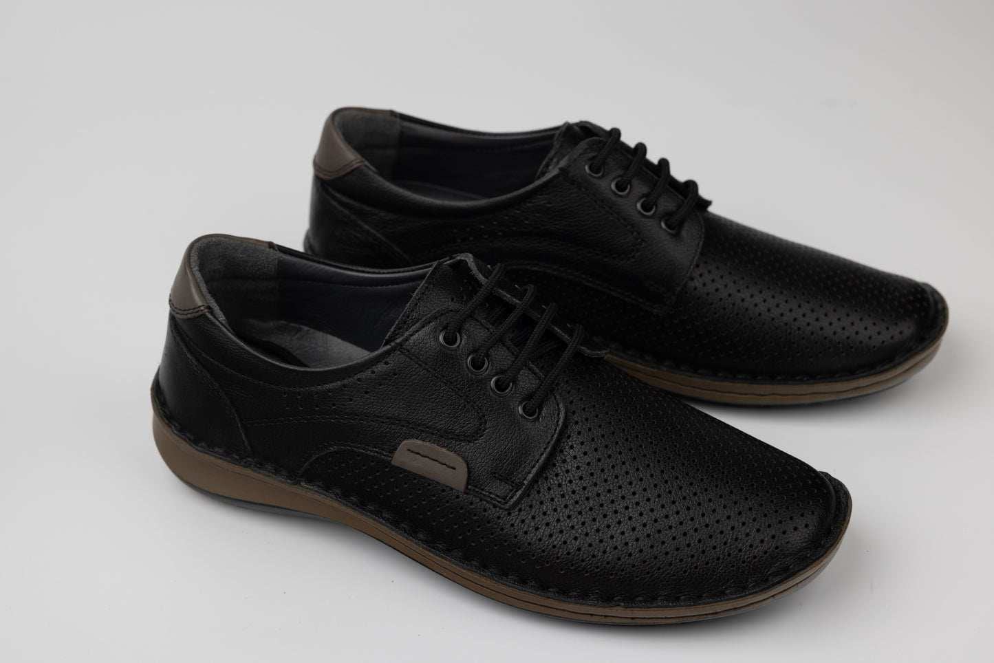 Men's shoes genuine leather GORETTI 6-106 N perforated