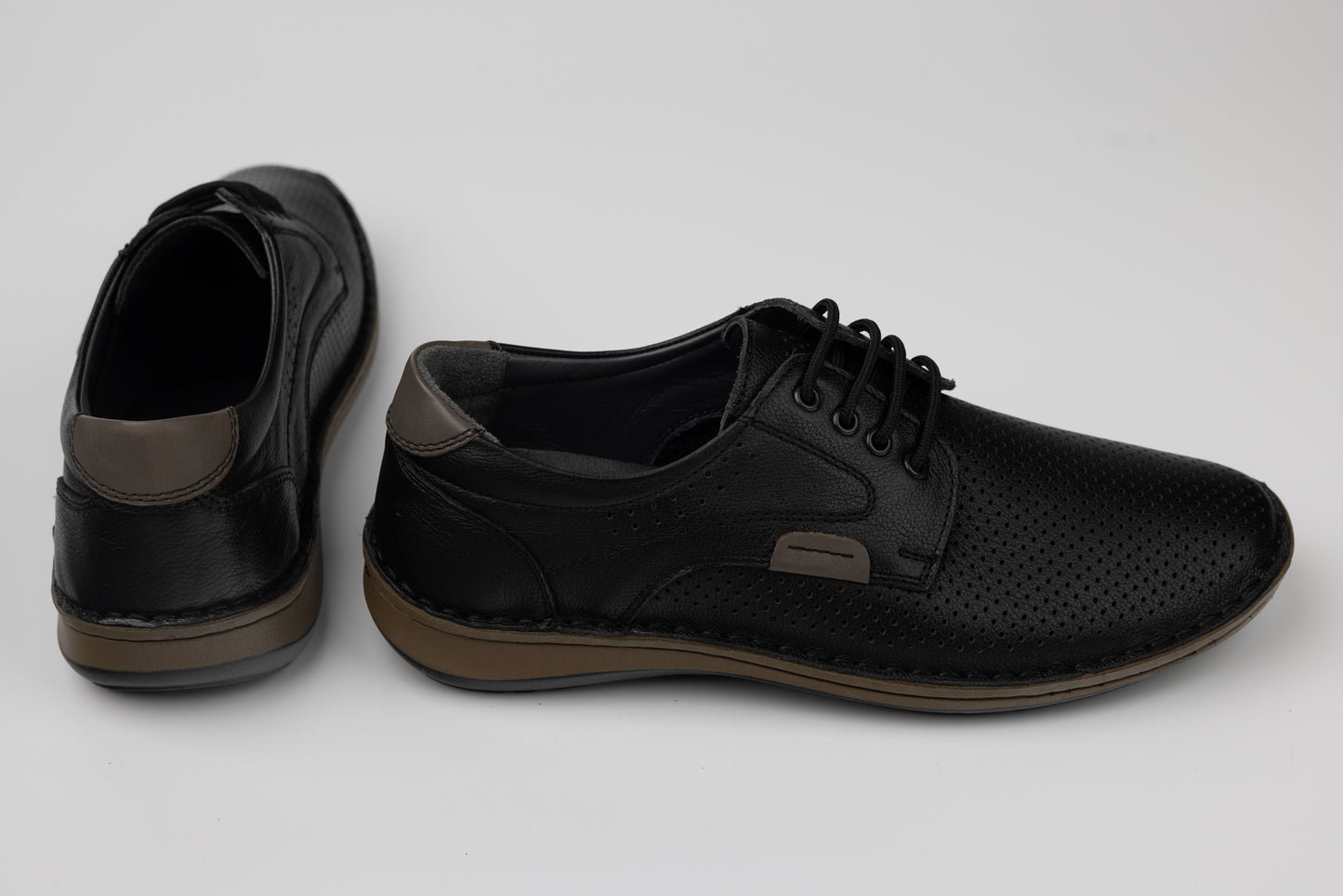 Men's shoes genuine leather GORETTI 6-106 N perforated