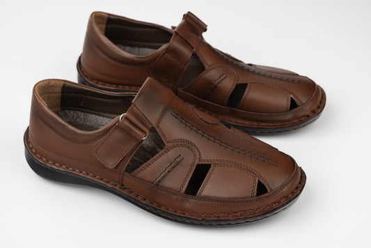 Pantofi sandala piele naturala GORETTI 9991 Cioco