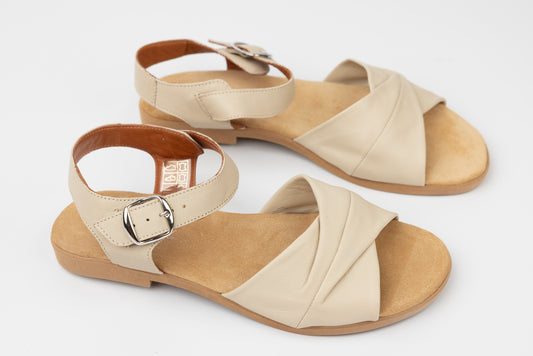 Sandale dama piele naturală PREGO 4269 Bej