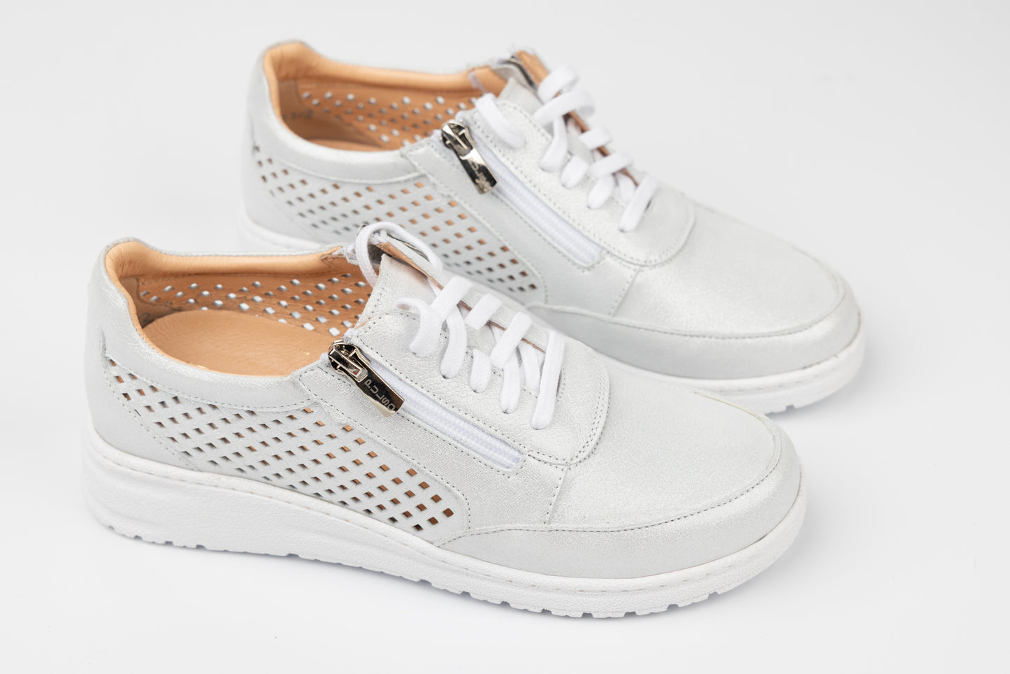 Pantofi dama piele naturală speciali PULSO 1511 Alb