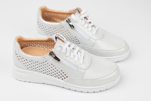 Pantofi dama piele naturală speciali PULSO 1511 Alb