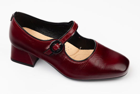 Pantofi dama piele naturală PULSO 1490 Bordo