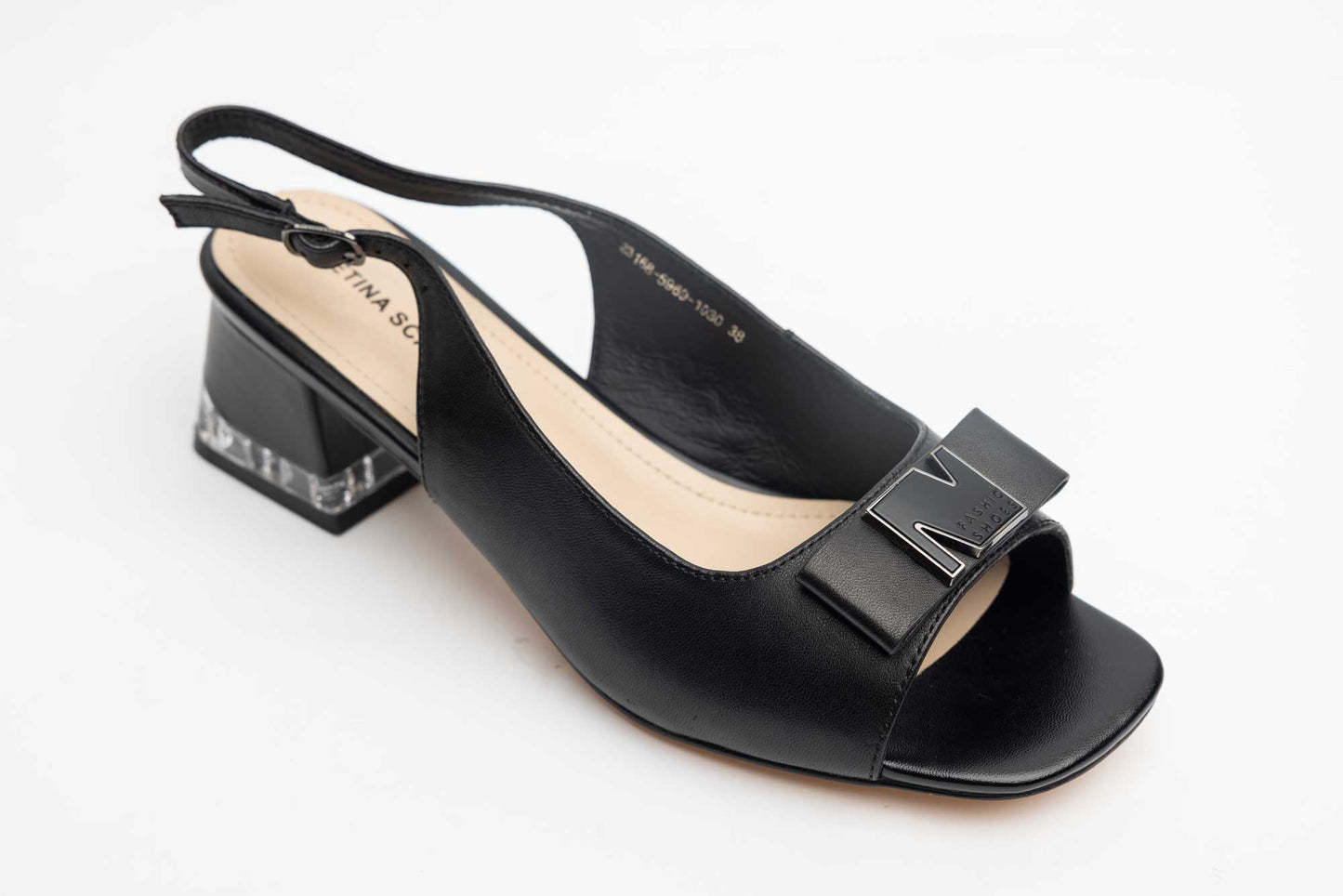 Women's sandals made of natural leather BETINA 5969 N