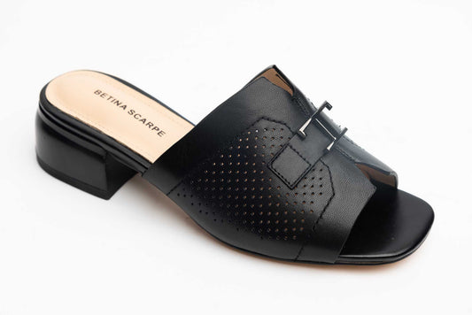 Women's genuine leather clogs BETINA 5958 N