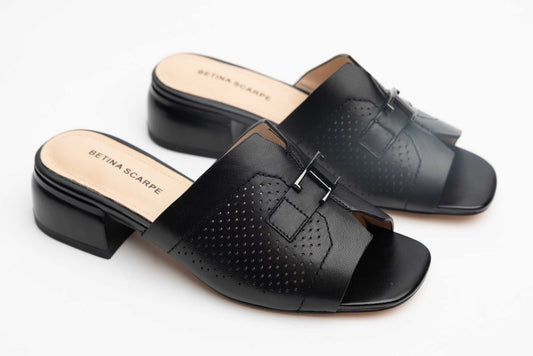 Women's genuine leather clogs BETINA 5958 N