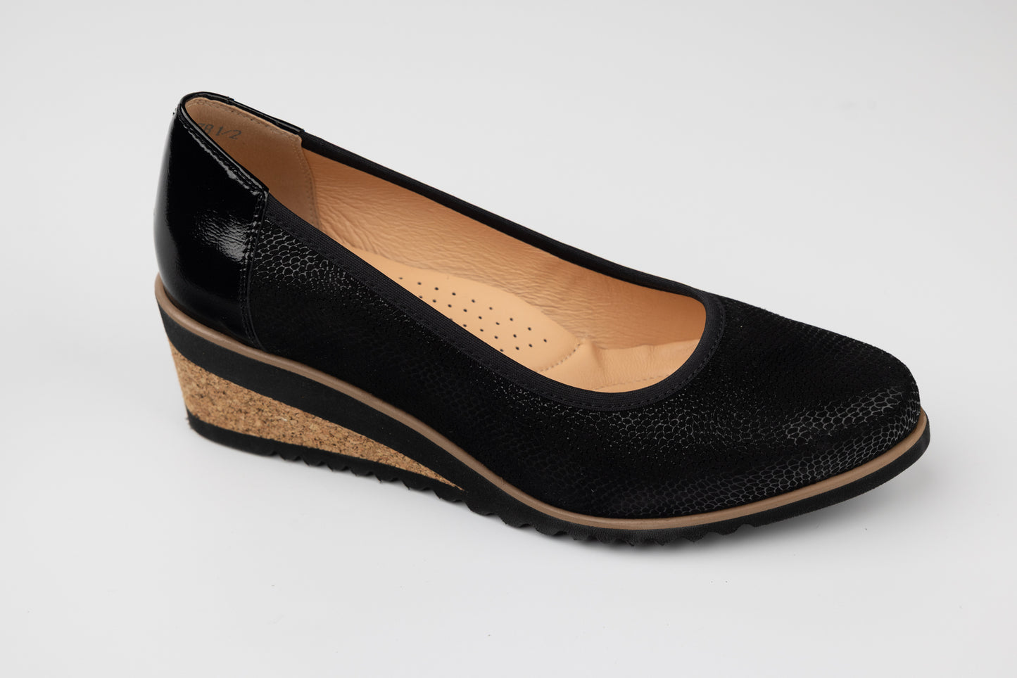 Pantofi dama piele naturală PULSO 423 N vel pic XXL