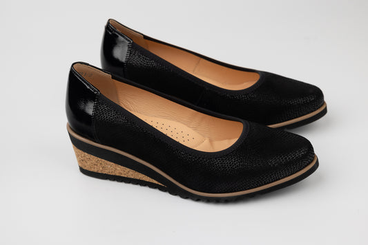 Pantofi dama piele naturală PULSO 423 N vel pic XXL
