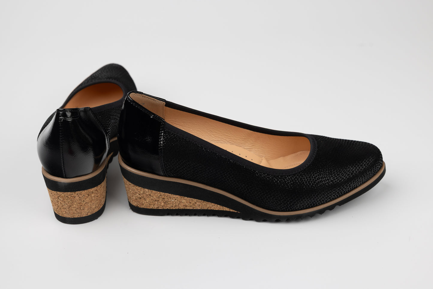 Pantofi dama piele naturală PULSO 423 N vel pic XXL