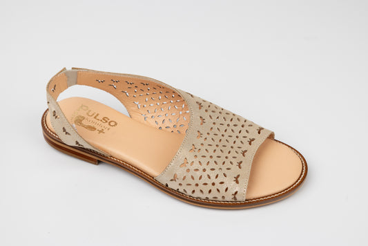 Sandale dama piele naturală PULSO 569 Auriu