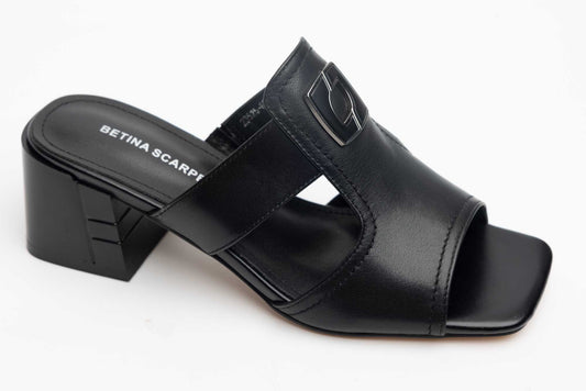 Women's genuine leather clogs BETINA 8300 N