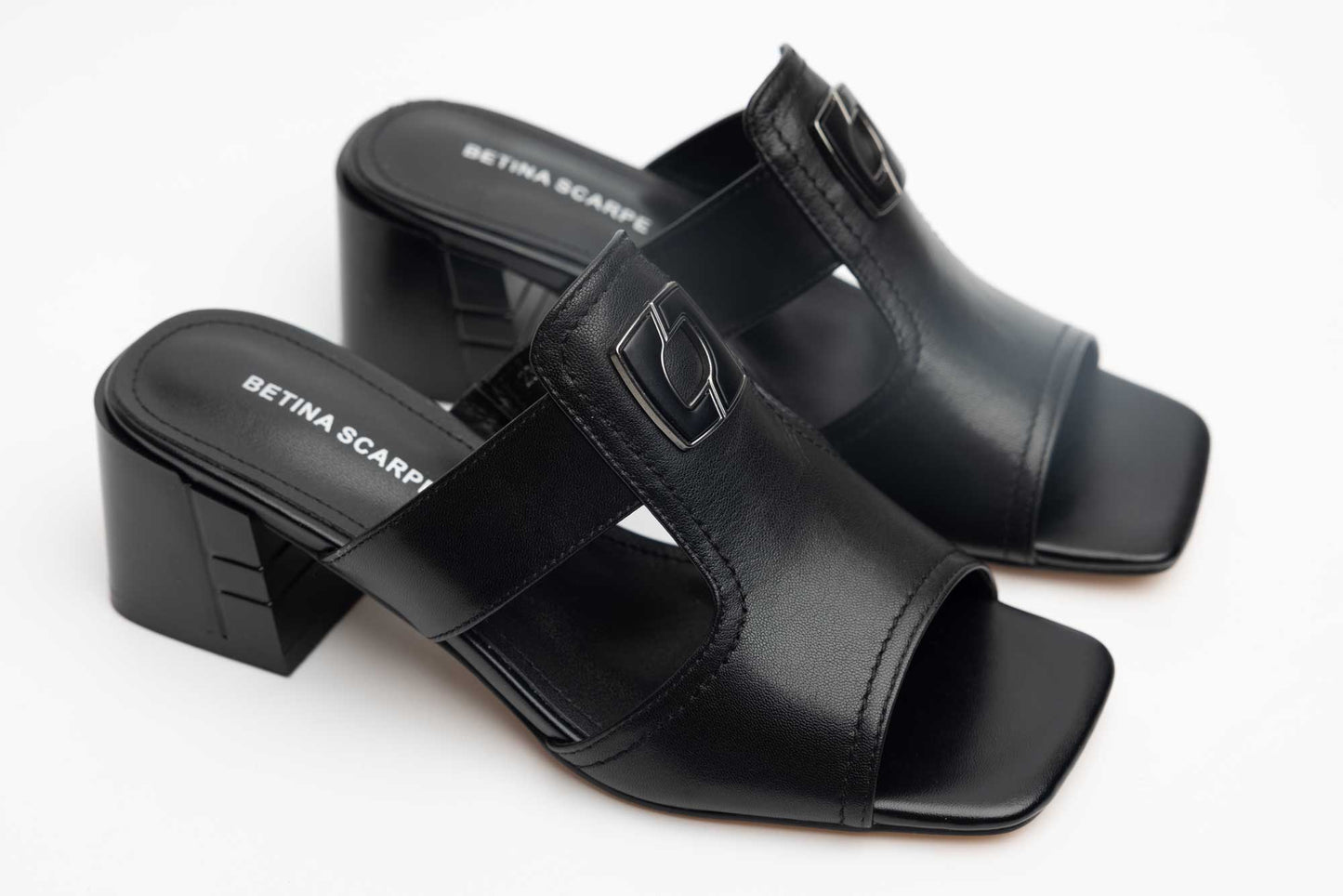 Women's genuine leather clogs BETINA 8300 N