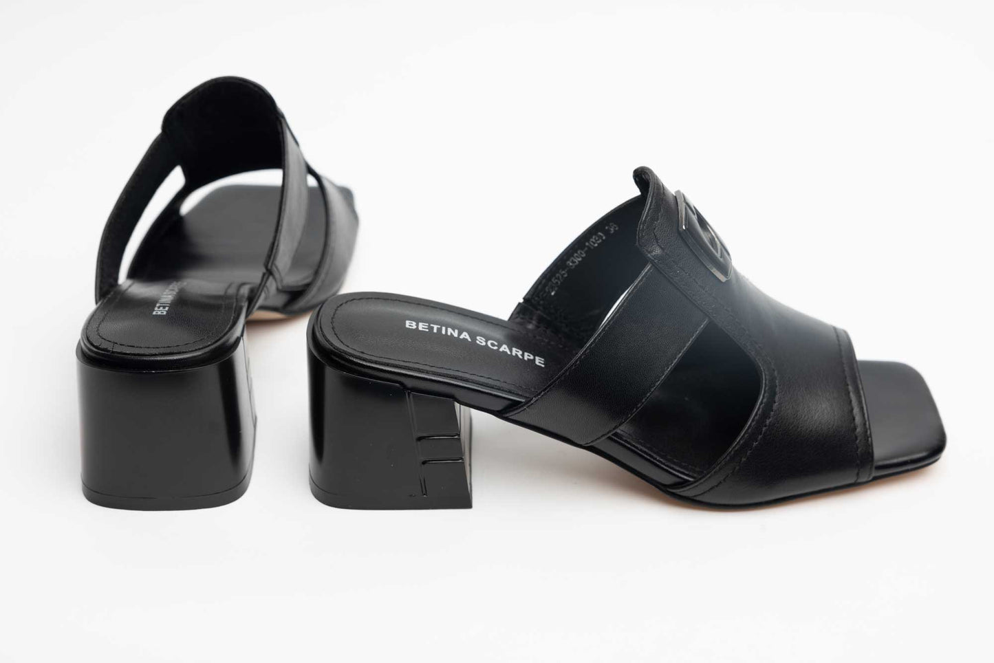 Women's genuine leather clogs BETINA 8300 N