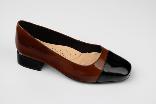 Pantofi dama piele naturală PULSO 1553 Maro N XXL