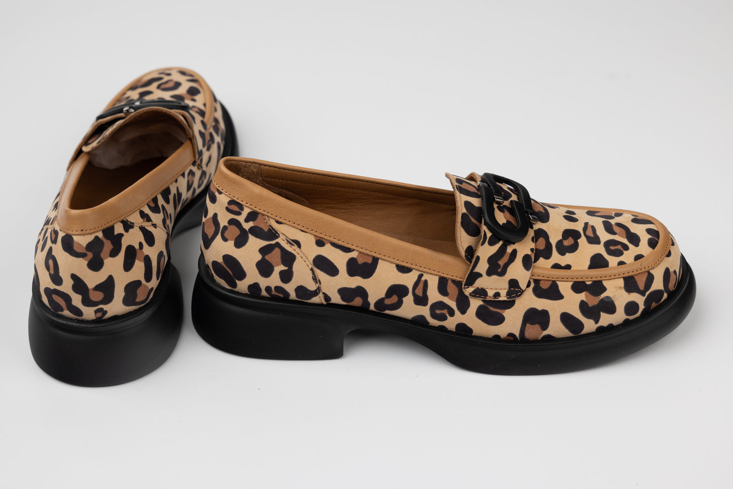 Pantofi dama piele naturală GOLD DEER 2142 Leopard