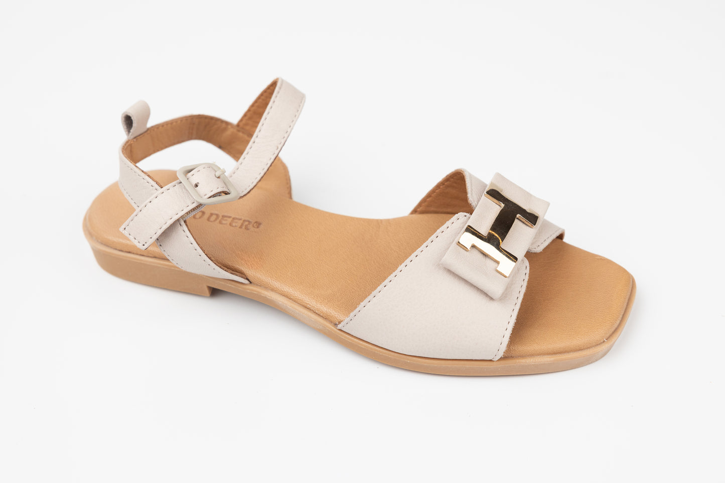 Women's genuine leather sandals GOLD DEER 3179 Mink