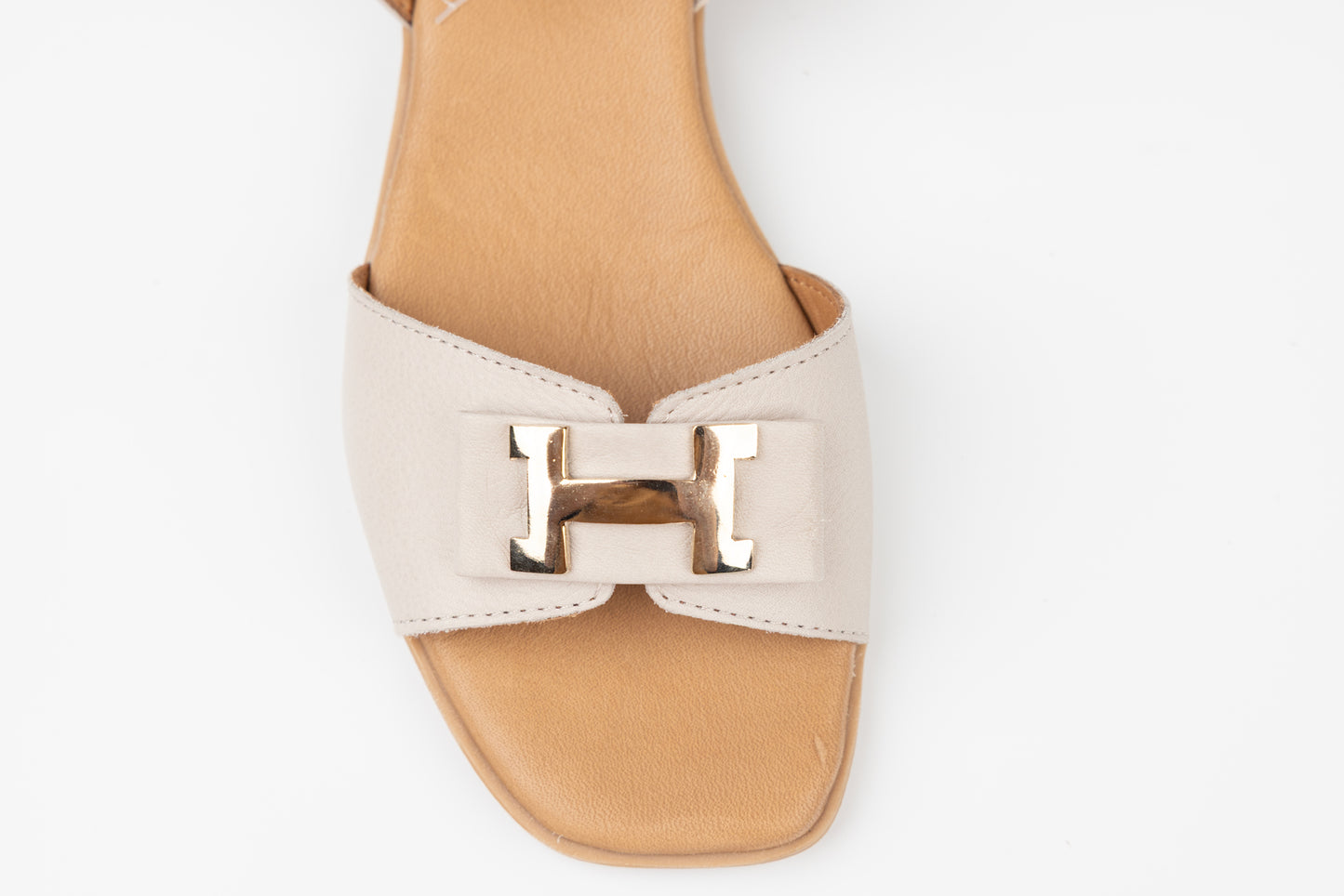 Women's genuine leather sandals GOLD DEER 3179 Mink