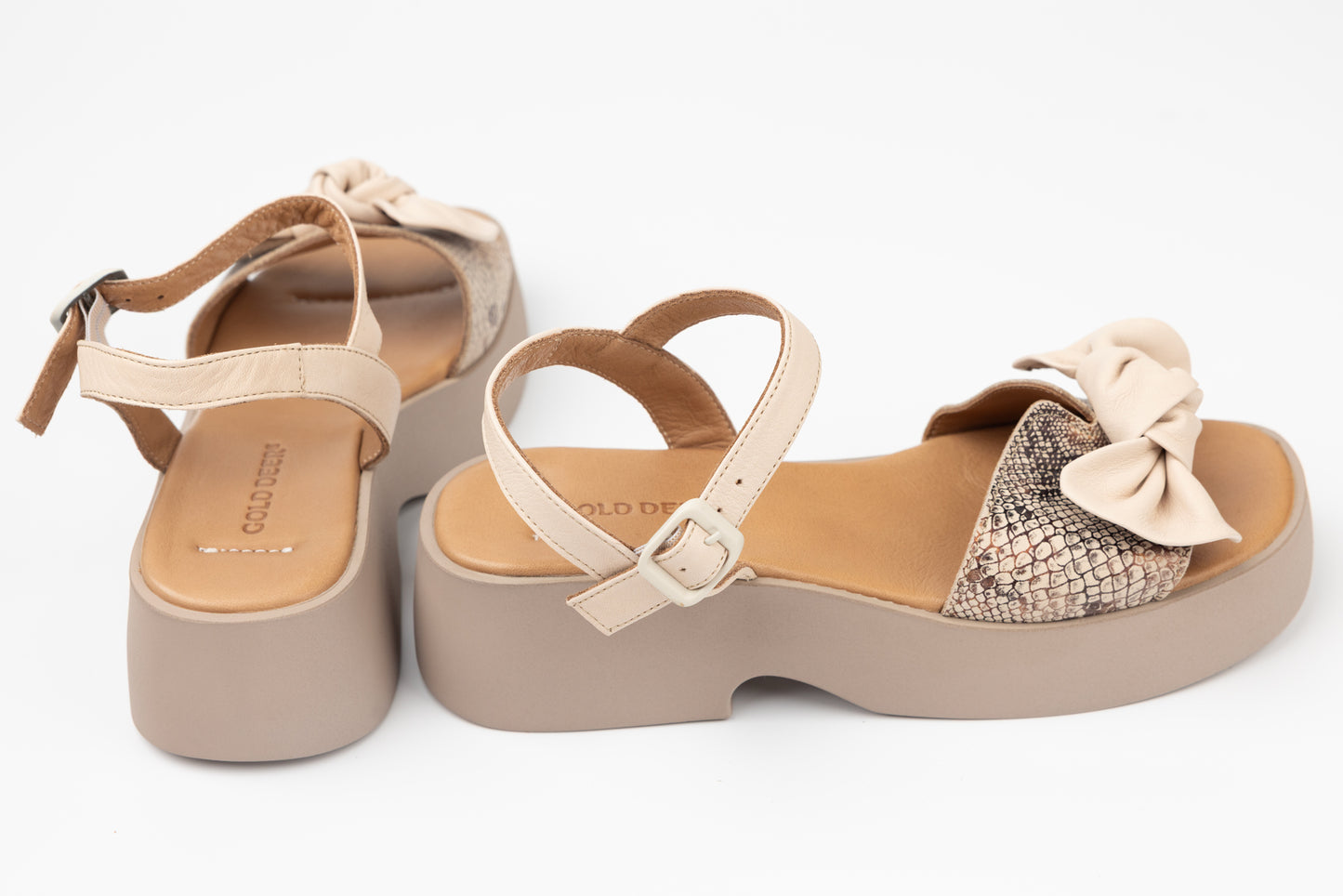 Women's genuine leather sandals ERISMA 3207 Beige