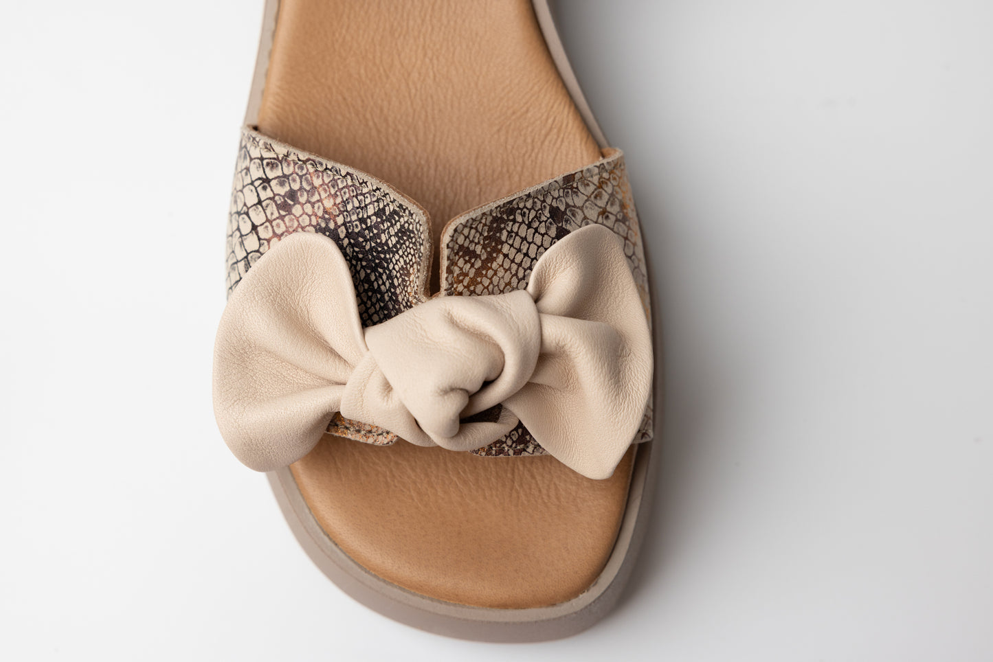 Women's genuine leather sandals ERISMA 3207 Beige