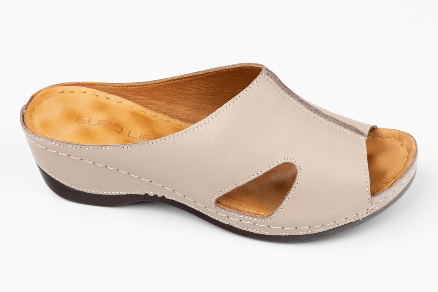 Saboti dama piele naturala LSD 504 Bej box