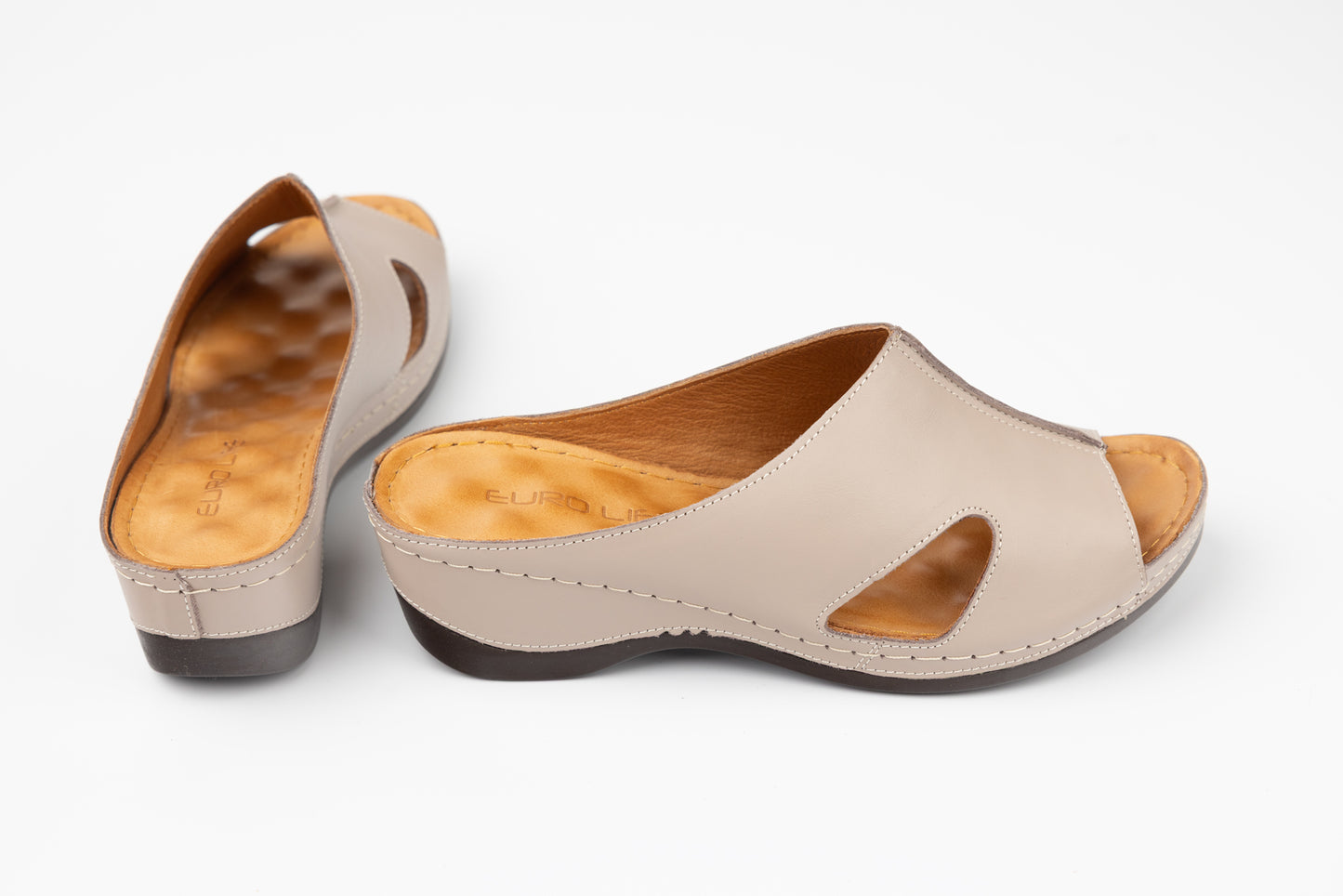 Saboti dama piele naturala LSD 504 Bej box