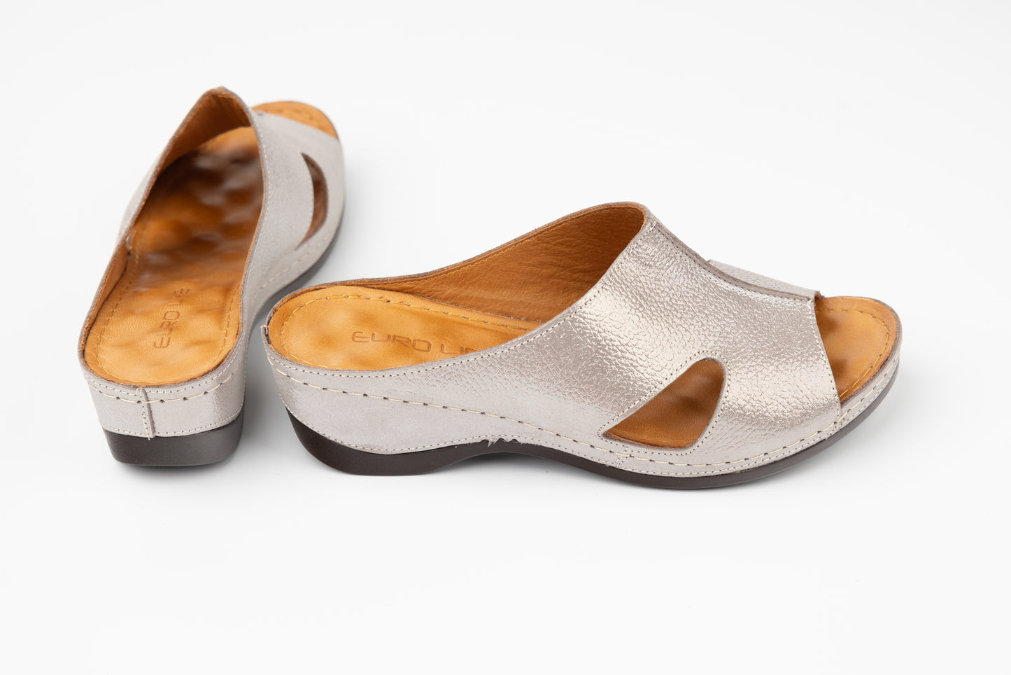 Women's genuine leather clogs LSD 504 Pink croco