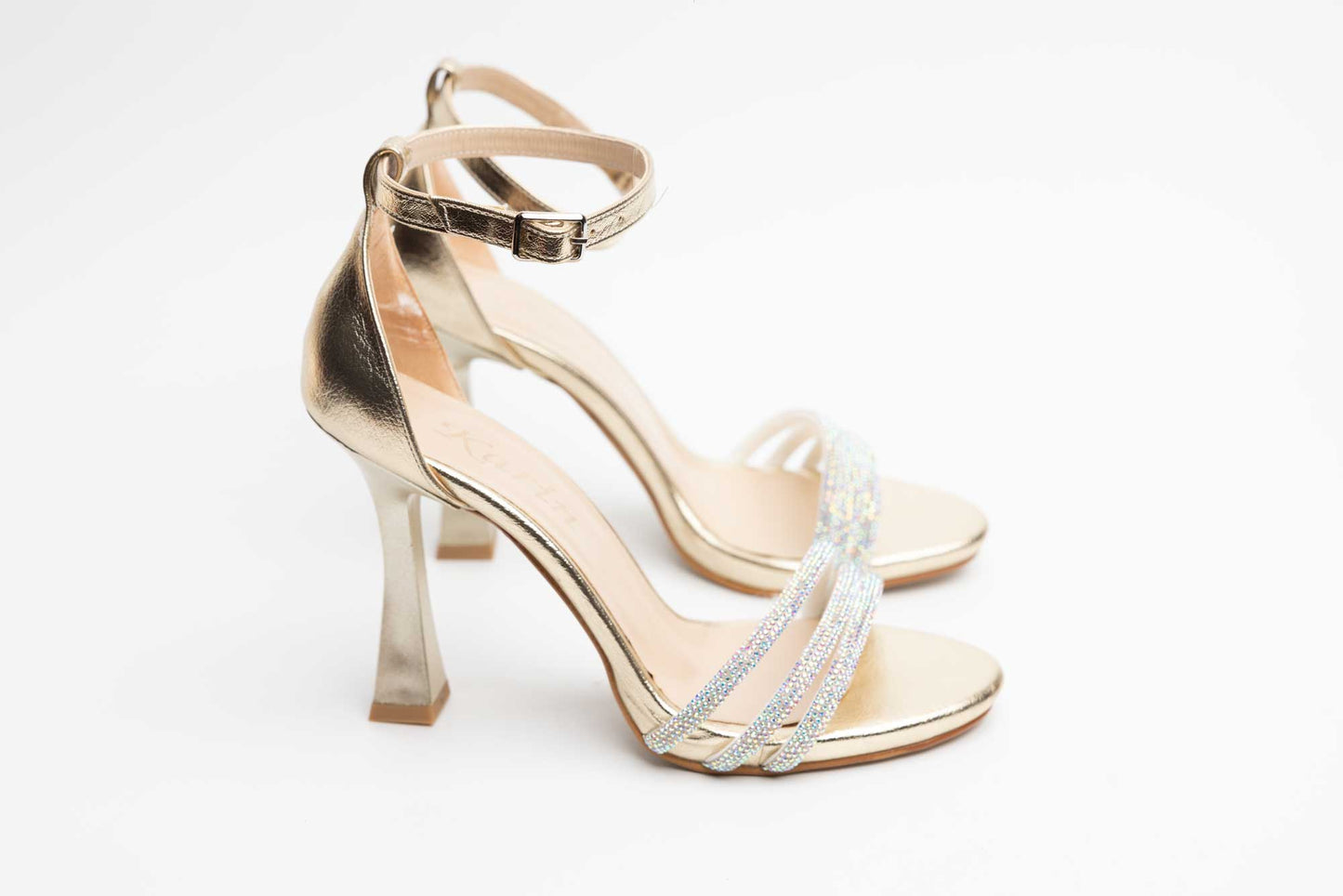 Women's eco-leather sandals KARIN 603 Gold